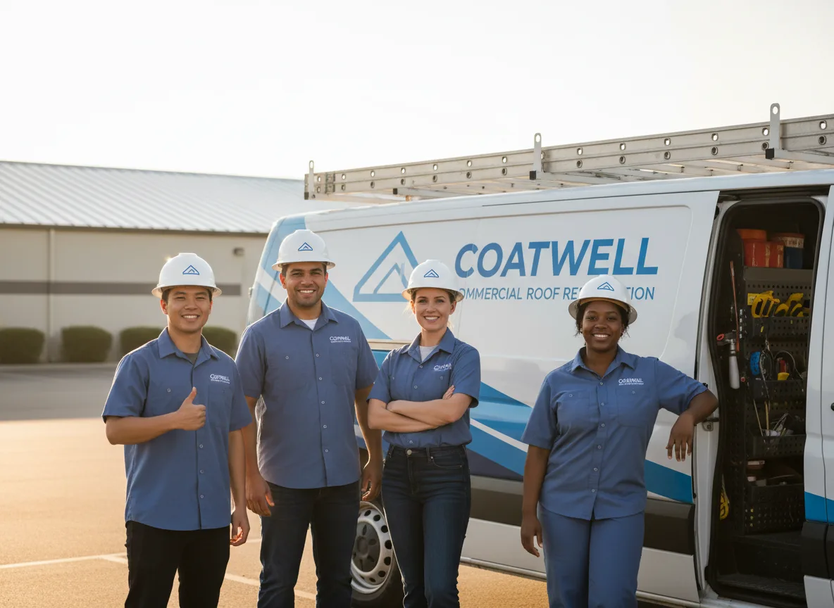 Commercial roof coating company in Alba, MI