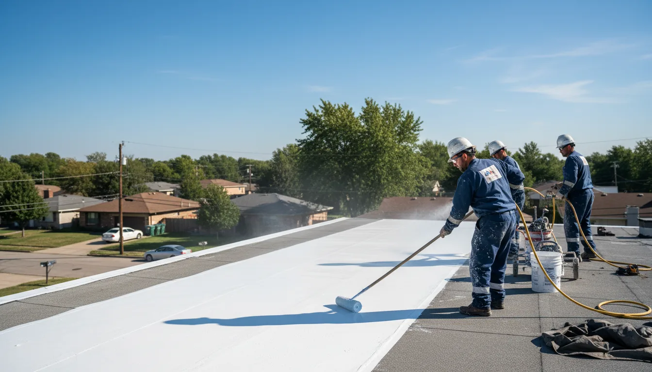 Commercial roof coating in Alba, MI near me